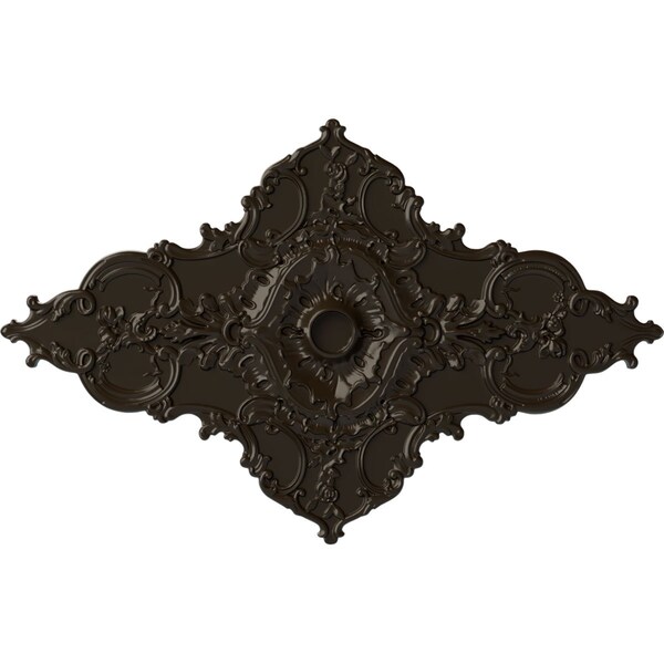 Ekena Millwork Melchor Diamond Medallion (Canopies up to 4"), 67 1/4"W x 43 3/8"H x 4"ID x 2"P, Stone Hearth CM70X43MLSHF - main